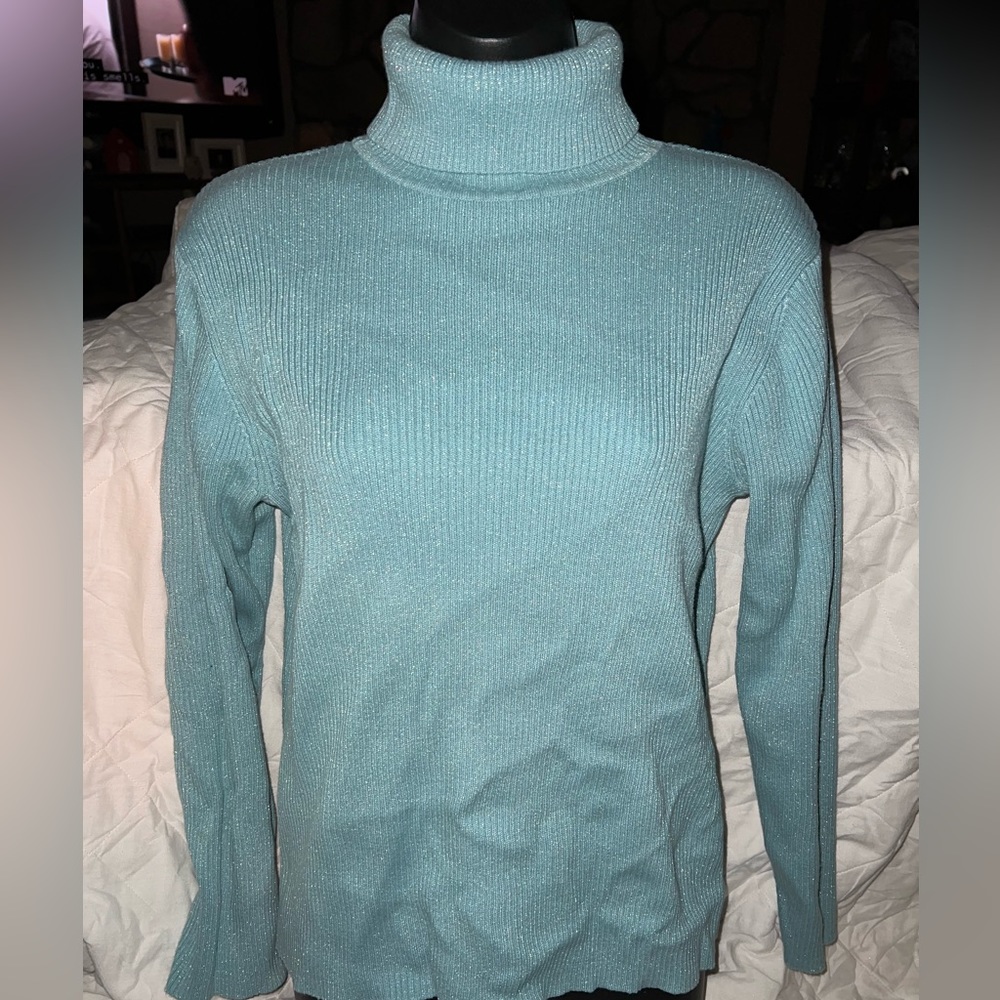 Cleo Sparkle Thread Turtleneck